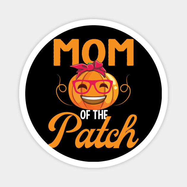 Mom of The Patch Pumpkin Women Halloween Mommy Gifts Magnet by blacks store